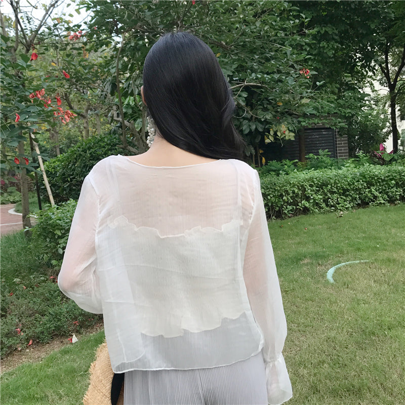 Mesh sun protection clothing