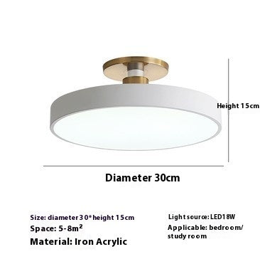 Modern Minimalist Acrylic Ring Ceiling Lamp Personality Nordic Living Room Creative