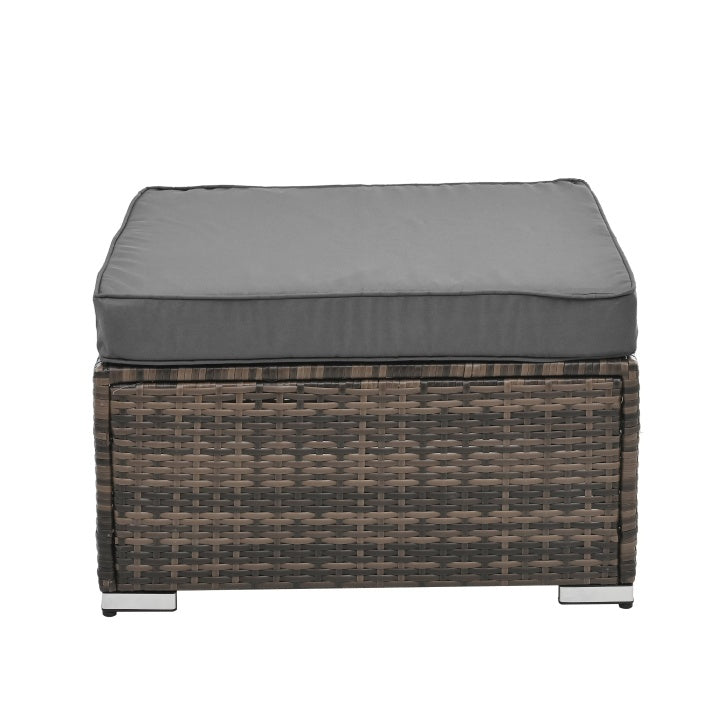 Stylish Patio Furniture Set with Tempered Glass Table