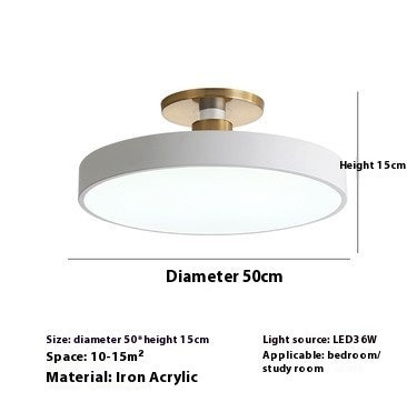 Modern Minimalist Acrylic Ring Ceiling Lamp Personality Nordic Living Room Creative