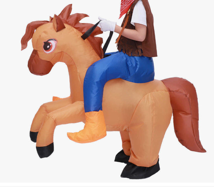 Active Horse Hippo Inflatable Clothing Halloween Funny Doll Clothing Props