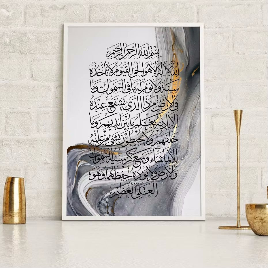 Minimalist line art canvas print in bright contemporary interior