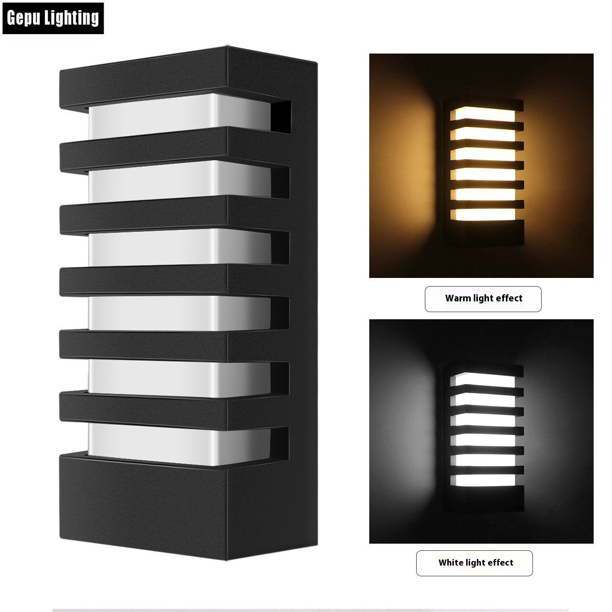 LED wall sconce with clean lines and black matte finish