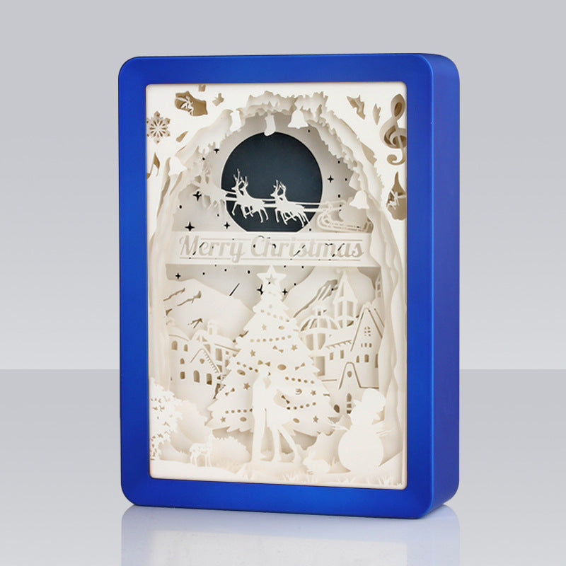 Best Holiday Gifts Christmas Design Paper Photo Picture Frame With Led Light