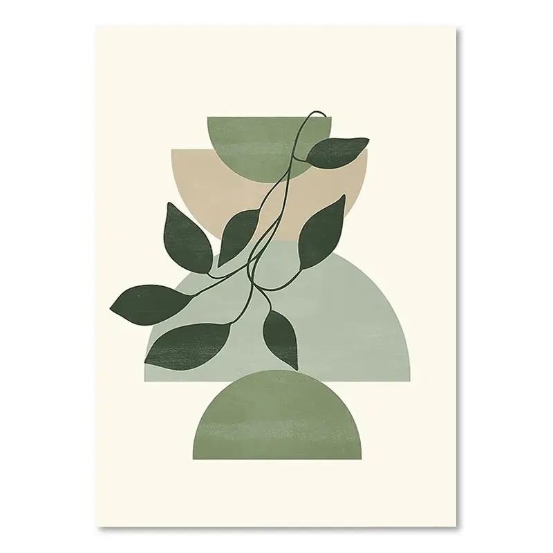 Green Plant Decorative Painting