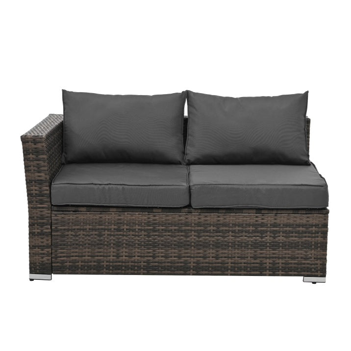 Stylish Patio Furniture Set with Tempered Glass Table