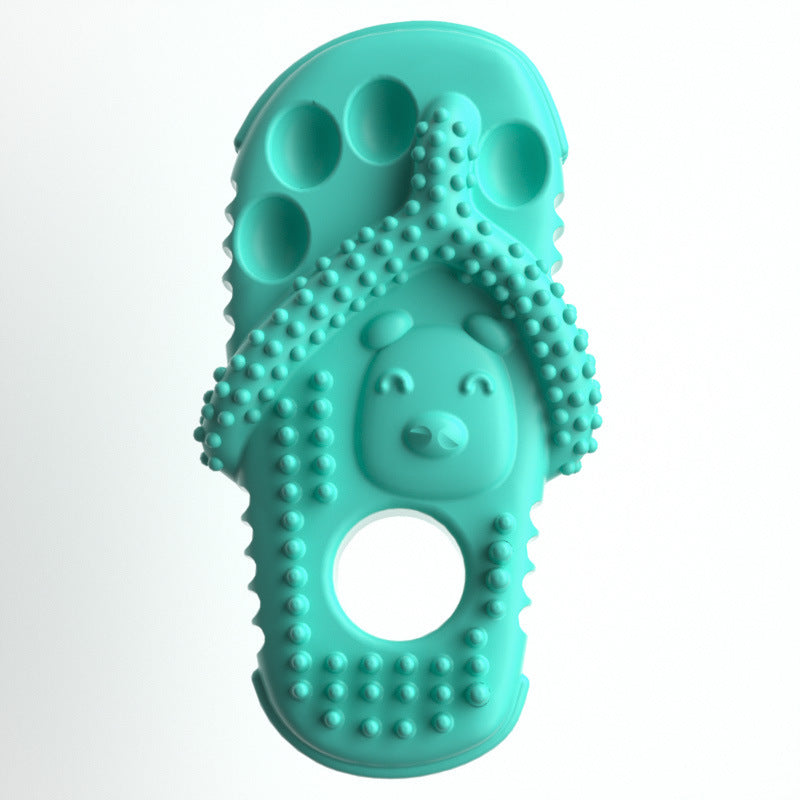 New Pet Toy Bite-resistant Slippers TPR Bite Grinding Teeth Cleaning Multi-color Dog Toy